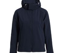 Куртка женская Hooded Softshell темно-синяя арт.JW937003