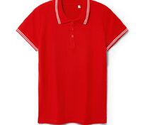 Рубашка поло женская Virma Stripes Lady, красная арт.11139.50