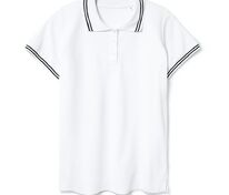 Рубашка поло женская Virma Stripes Lady, белая арт.11139.60