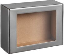Коробка с окном Visible, серебристая арт.11024.10