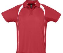 Спортивная рубашка поло Palladium 140 красная с белым арт.6088.50