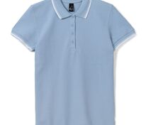 Рубашка поло женская Practice Women 270, голубая с белым арт.6084.14