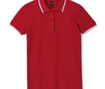 Рубашка поло женская Practice Women 270, красная с белым арт.6084.50