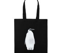 Холщовая сумка Like a Penguin, черная арт.70751.30