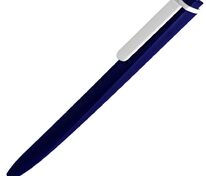 Ручка шариковая Pigra P02 Mat, темно-синяя с белым арт.11581.46