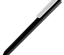 Ручка шариковая Pigra P03 Mat, черная с белым арт.11583.36