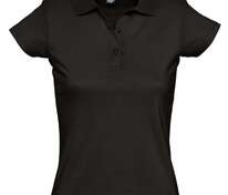 Рубашка поло женская Prescott Women 170, черная арт.6087.30