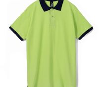 Рубашка поло Prince 190, зеленое яблоко с темно-синим арт.6085.94