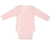 Боди детское Baby Prime, розовое с молочно-белым арт.18163.15
