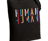 Холщовая сумка Human, черная арт.70674.30