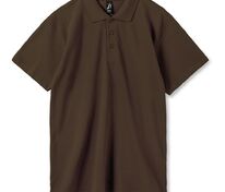 Рубашка поло мужская Summer 170, темно-коричневая (шоколад) арт.1379.59
