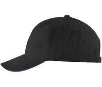 Бейсболка Buffalo, черная с ярко-синим арт.6404.34