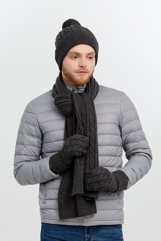 Варежки Heat Trick, темно-серый меланж арт.12877.30