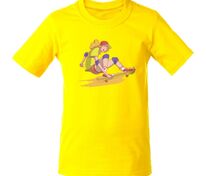 Футболка детская Skateboard, желтая арт.70993.80