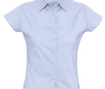 Рубашка женская с коротким рукавом Excess, голубая арт.2511.14