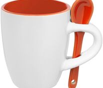 Кофейная кружка Pairy с ложкой, оранжевая арт.13138.20