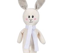 Мягкая игрушка Beastie Toys, заяц с белым шарфом арт.12989.01