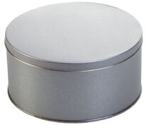 Коробка Pragmax M, круглая, серебристая арт.5585