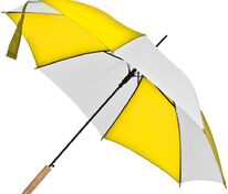 Зонт-трость Milkshake, белый с желтым арт.13038.68