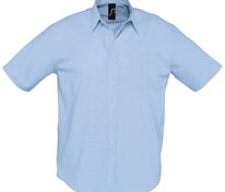 Рубашка мужская с коротким рукавом Brisbane, голубая арт.1837.14