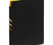 Ежедневник Flexpen Black, недатированный, черный с желтым арт.13087.38