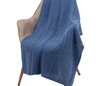 Плед Snippet, синий меланж (джинс) арт.15878.40