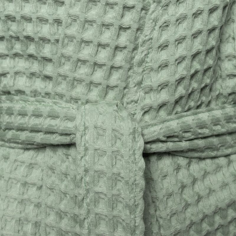 Халат вафельный женский Boho Kimono, зеленая мята арт.20014.19