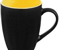 Кружка Bright Tulip, матовая, черная с желтым арт.10735.80