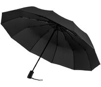 Зонт складной Fiber Magic Major, черный арт.14599.30