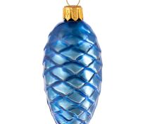 Елочная игрушка «Шишка», синяя арт.15859.40