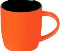 Кружка Surprise Touch Black с покрытием софт-тач, оранжевая арт.13356.20