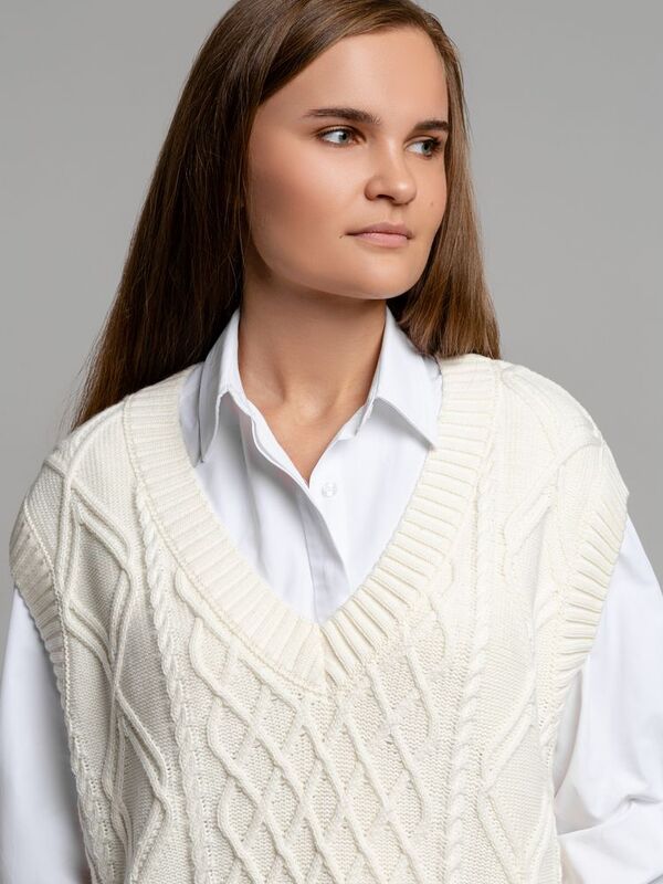 Жилет оверсайз на заказ Tricksy Terra Grand, акрил арт.18835.01