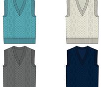 Жилет оверсайз на заказ Tricksy Terra Grand, акрил арт.18835.01