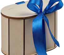 Коробка Drummer, овальная, с синей лентой арт.64602.40