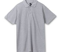 Рубашка поло мужская Spring 210, серый меланж арт.1898.11