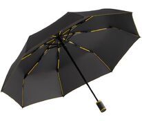 Зонт складной AOC Mini с цветными спицами, желтый арт.64715.80