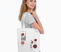 Холщовая сумка с термонаклейками «Кодекс самурая», молочно-белая арт.71555.61