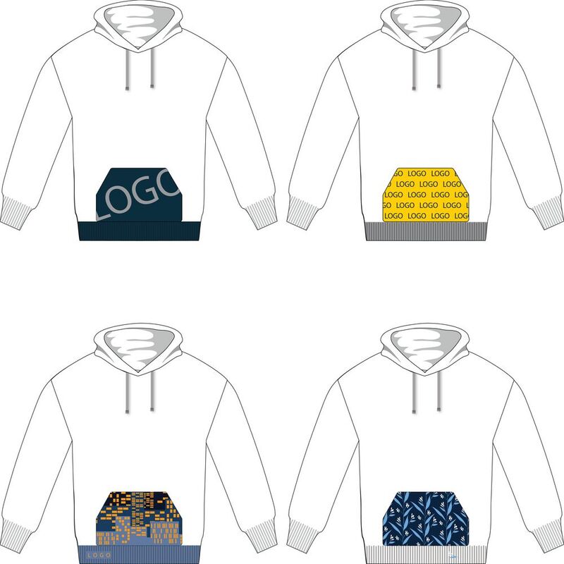 Вязаный карман-кенгуру на заказ Paosy арт.14197.10