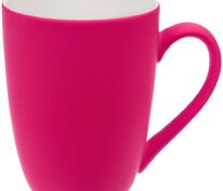 Кружка Good Morning с покрытием софт-тач, ярко-розовая (фуксия) арт.14653.77