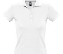 Рубашка поло женская People 210, белая арт.1895.60