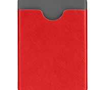 Чехол для карты на телефон Devon, красный с серым арт.15605.50
